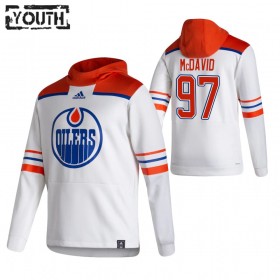 Edmonton Oilers Connor McDavid 97 2020-21 Reverse Retro Hoodie Sawyer - Kinderen